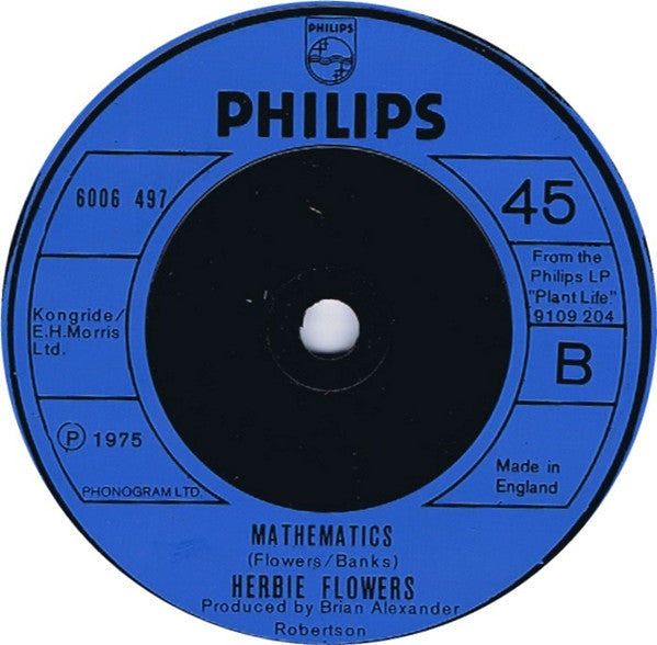 Herbie Flowers : Dancing At Danny's / Mathematics (7", Single)