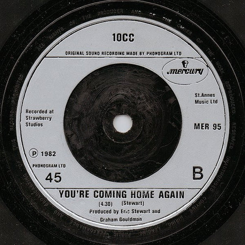 10cc : The Power Of Love (7", Single, Com)