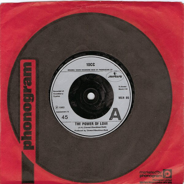 10cc : The Power Of Love (7", Single, Com)