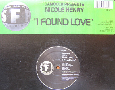 Da Mooch Presents Nicole Henry : I Found Love (12")