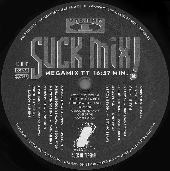 Various : Suck Mix! Volume 1 (12", S/Sided, Mixed)