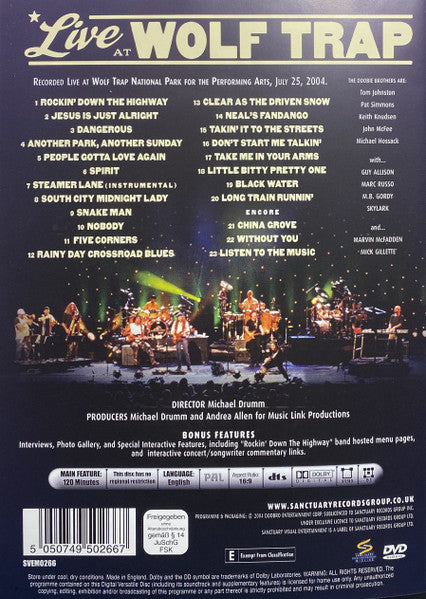 The Doobie Brothers : Live At Wolf Trap (DVD-V, Multichannel, PAL)