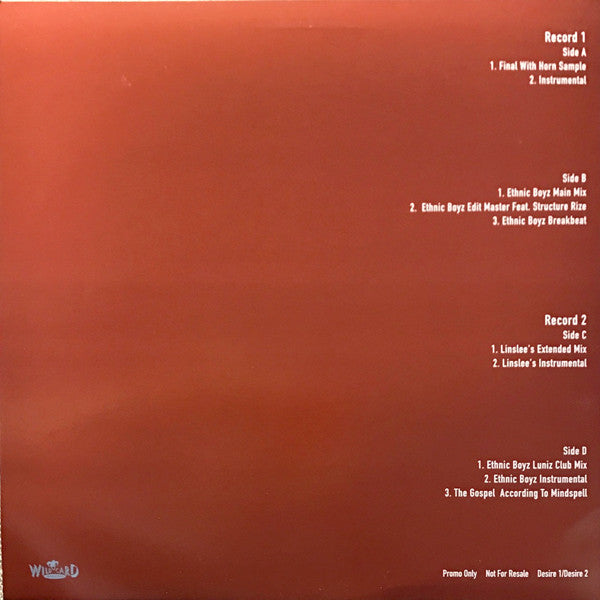 Nu Colours : Desire (The Remixes) (2x12", Promo)