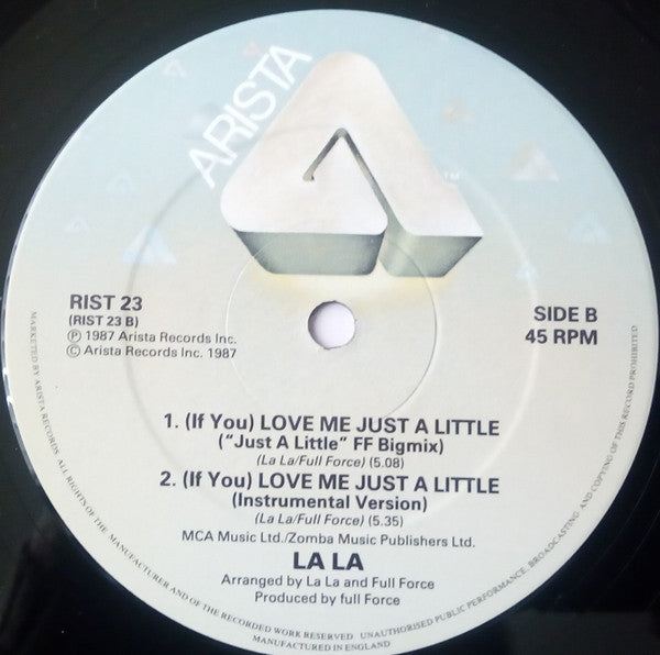La La : (If You) Love Me Just A Little (12")