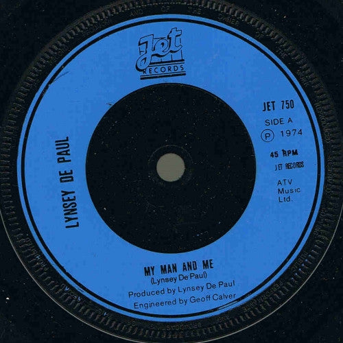 Lynsey De Paul : My Man And Me (7", Inj)