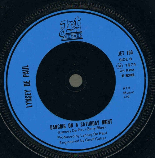 Lynsey De Paul : My Man And Me (7", Inj)