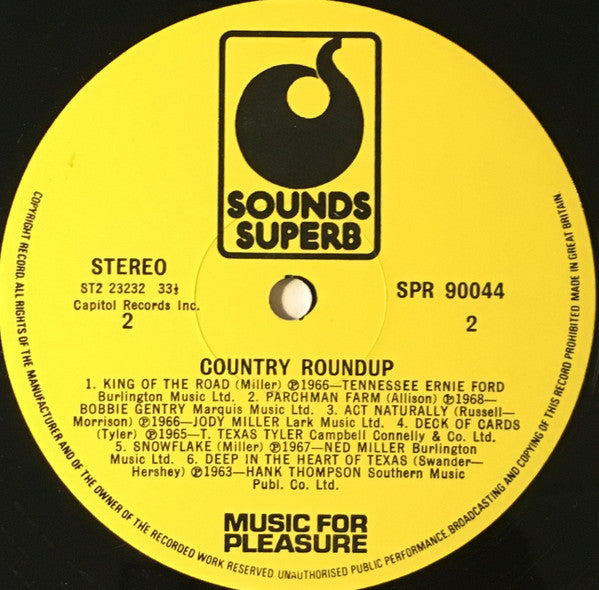 Various : Country Roundup (LP, Comp)