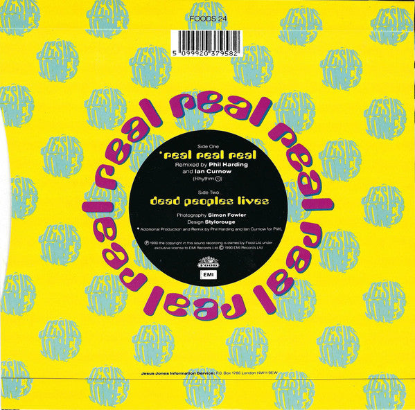 Jesus Jones : Real Real Real (Alternative Seven Inch Version) (7", Single, Out)