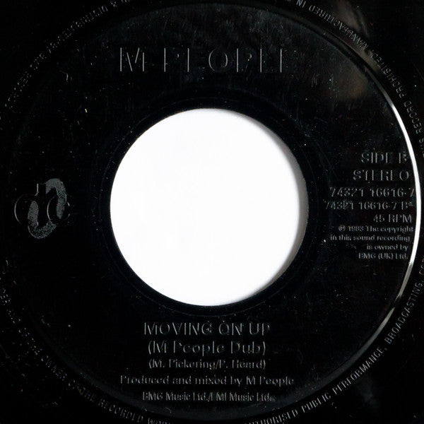 M People : Moving On Up (7", Juk)