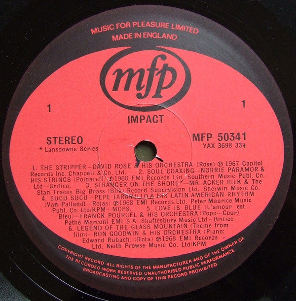 Various : Impact (LP, Album, Comp, RE)