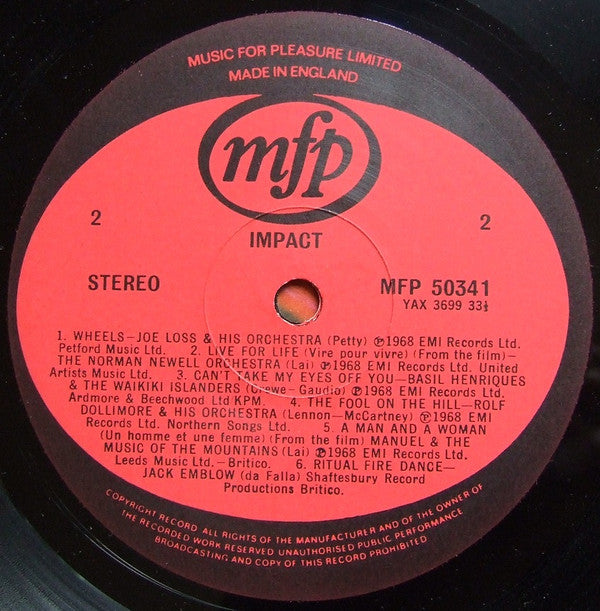 Various : Impact (LP, Album, Comp, RE)
