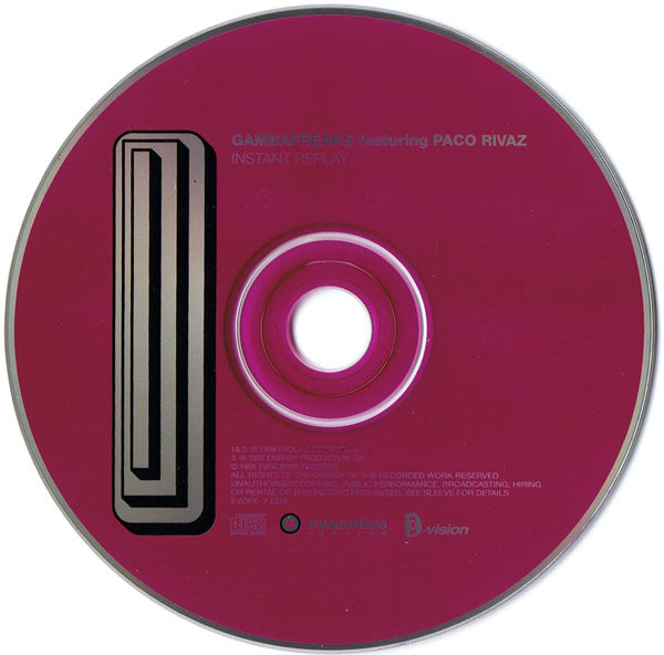 Gambafreaks Featuring Paco Rivaz : Instant Replay (CD, Single)