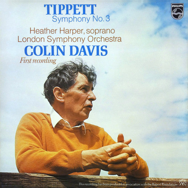 Sir Michael Tippett, Sir Colin Davis, Heather Harper, London Symphony Orchestra : Symphony No. 3 (LP)
