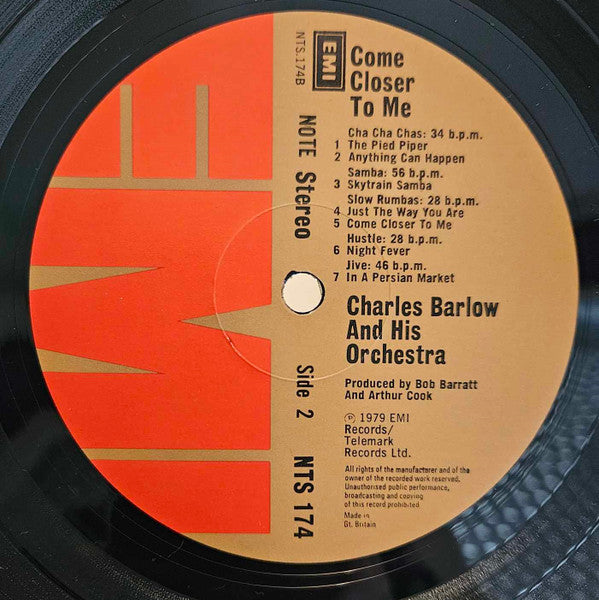 Charles Barlow And His Orchestra : Come Closer To Me (LP, Album)