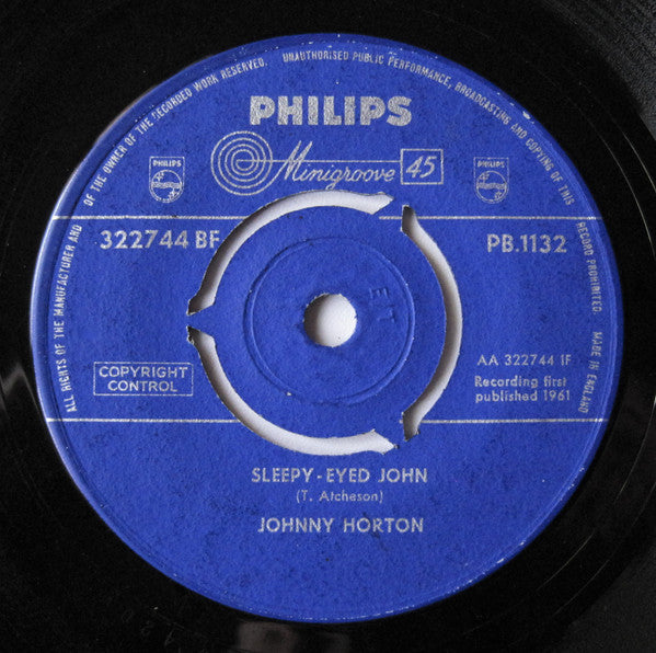 Johnny Horton : Sleepy-Eyed John (7", Single)