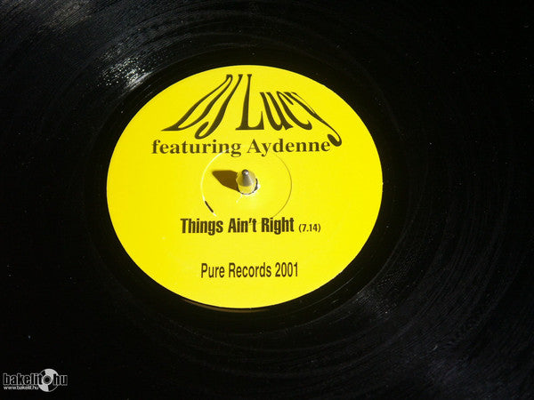 DJ Lucy : Things Ain't Right (12", S/Sided)