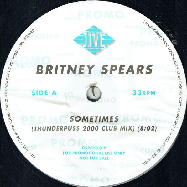 Britney Spears : Sometimes (12", Promo)
