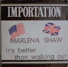 Marlena Shaw : It's Better Than Walkin' Out (7", Single)