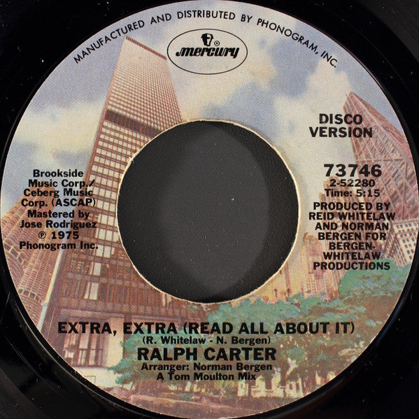 Ralph Carter : Extra, Extra (Read All About It) (7")
