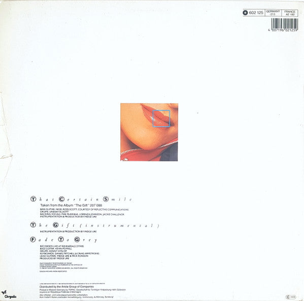 Midge Ure : That Certain Smile (12", Maxi)