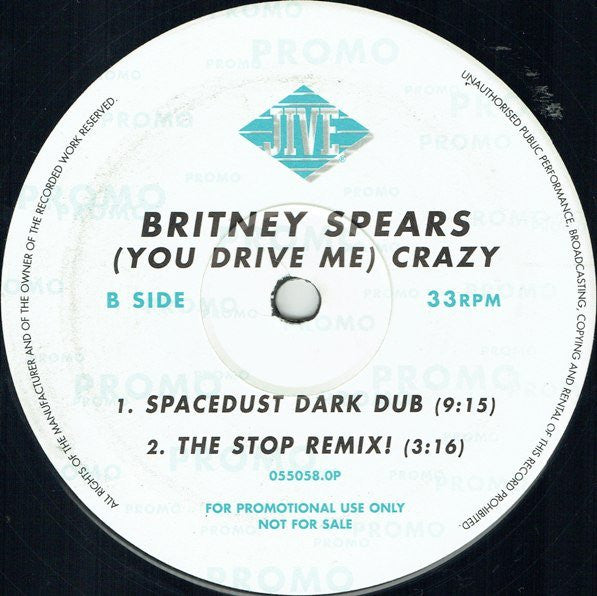 Britney Spears : (You Drive Me) Crazy (12", Promo)