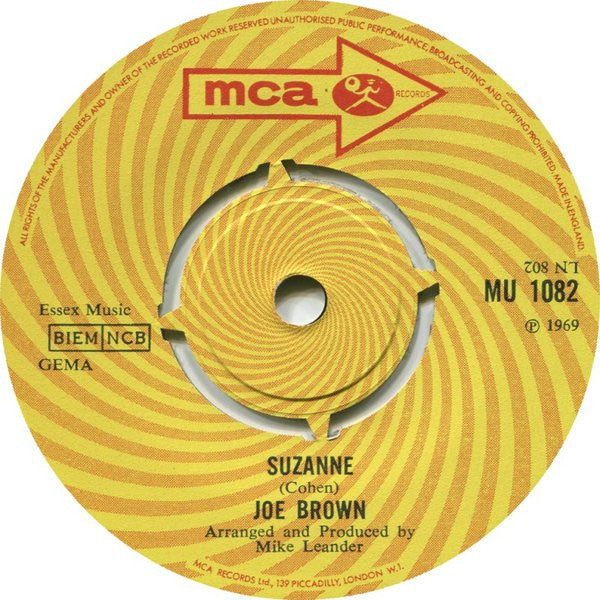 Joe Brown : Suzanne / Sweet Music (7", Single)