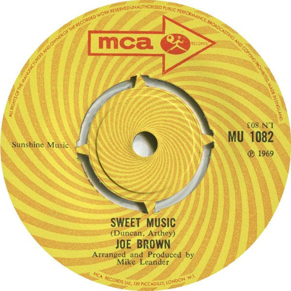 Joe Brown : Suzanne / Sweet Music (7", Single)