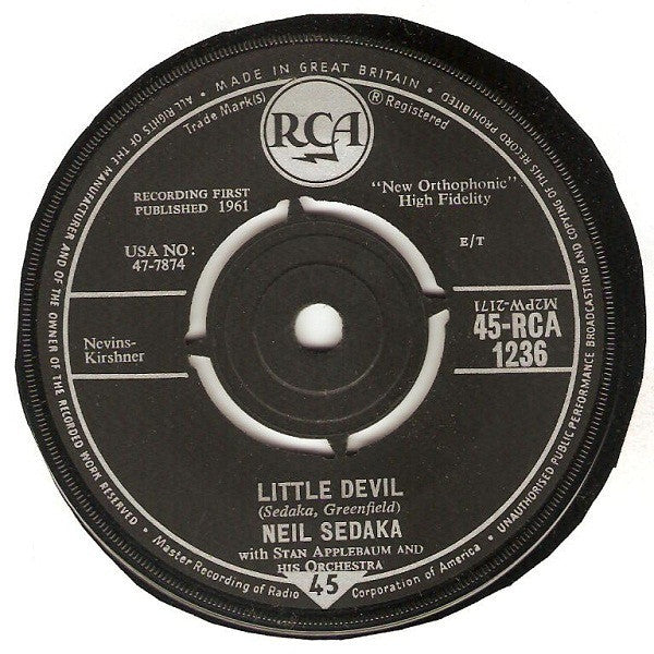 Neil Sedaka : Little Devil (7", Single)