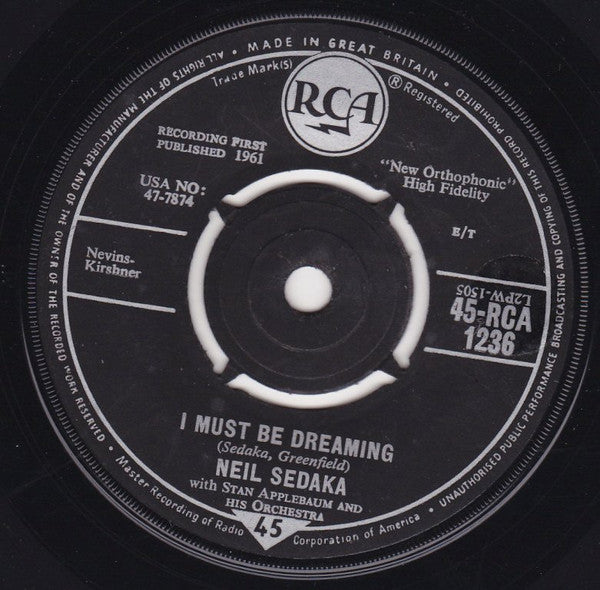 Neil Sedaka : Little Devil (7", Single)