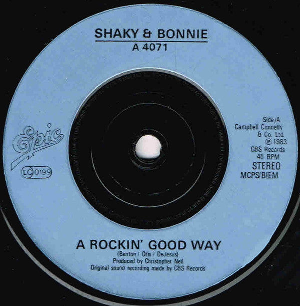 Shakin' Stevens & Bonnie Tyler : A Rockin' Good Way (7", Single)