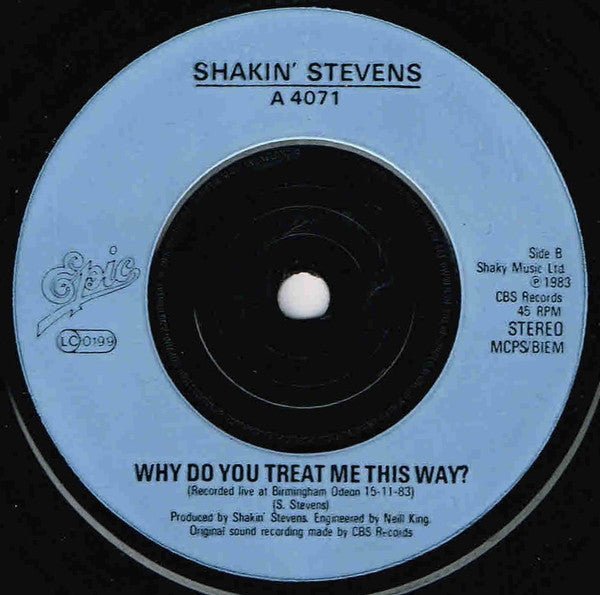 Shakin' Stevens & Bonnie Tyler : A Rockin' Good Way (7", Single)