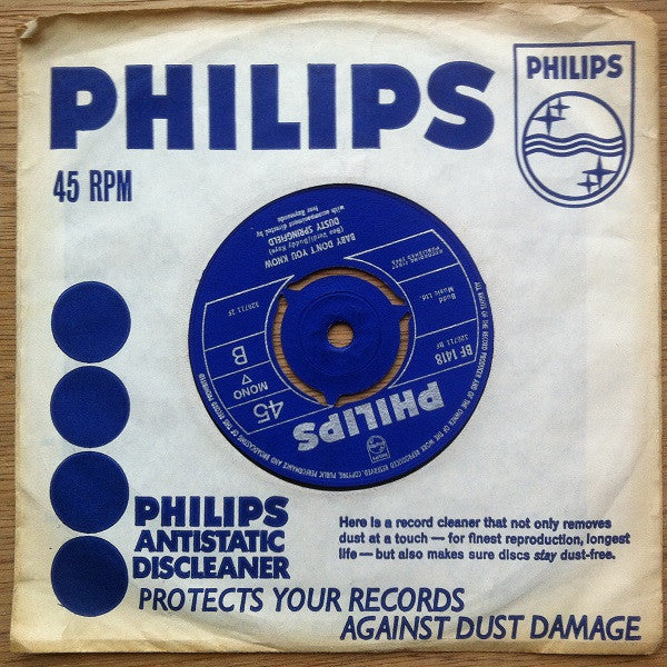 Dusty Springfield : In The Middle Of Nowhere (7", Single, Mono)