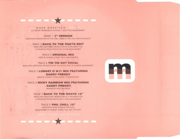 Mark Morrison : Crazy (CD, Single)