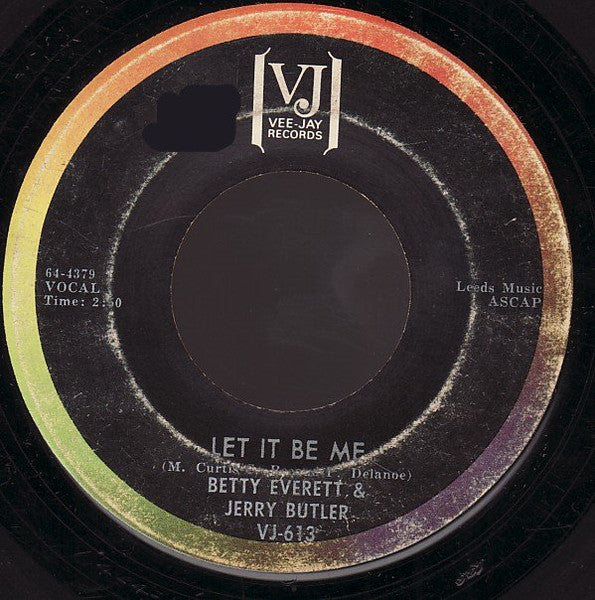 Betty Everett & Jerry Butler : Let It Be Me (7", Single)