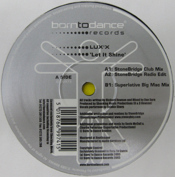 Lux'x : Let It Shine (12")