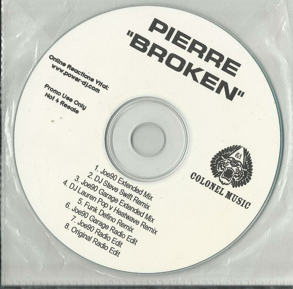 Pierre Lewis (2) : Broken (CDr, Maxi, Promo)