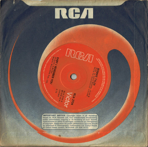 Bonnie Tyler : Lost In France (7", Single)
