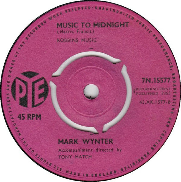 Mark Wynter : It's Almost Tomorrow (7", Single)