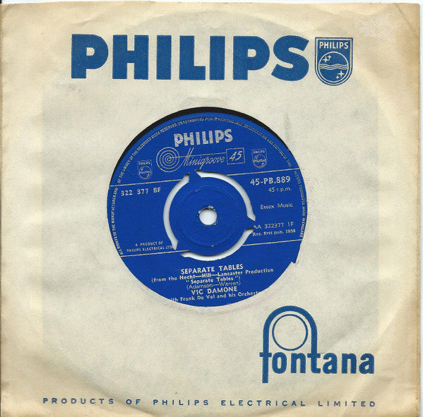 Vic Damone : Gigi (7", Single)