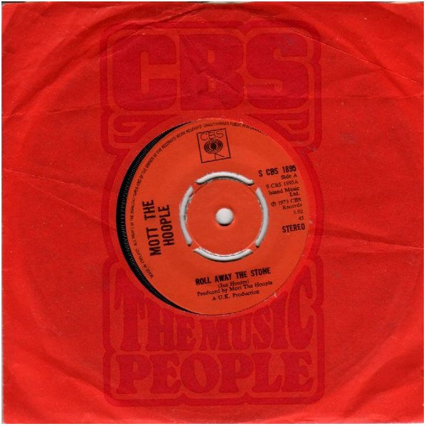 Mott The Hoople : Roll Away The Stone  (7", Single, Kno)