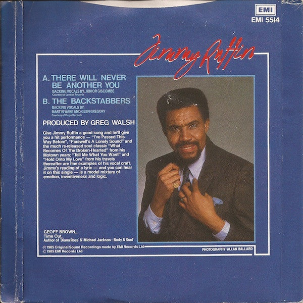 Jimmy Ruffin : There Will Never Be Another You (7", Single)