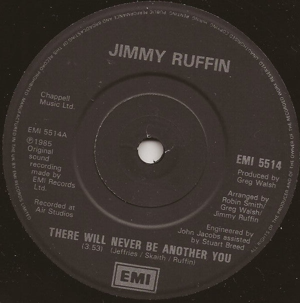 Jimmy Ruffin : There Will Never Be Another You (7", Single)