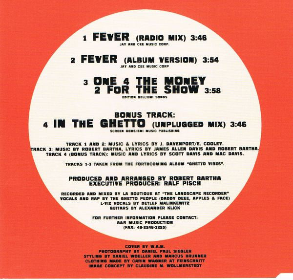 Ghetto People Feat. L-Viz : Fever (CD, Maxi)