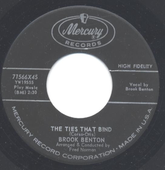Brook Benton : Hither And Thither And Yon / The Ties That Bind (7", Single, Mono)