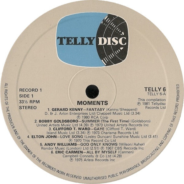 Various : Moments (2xLP, Comp, RCA)