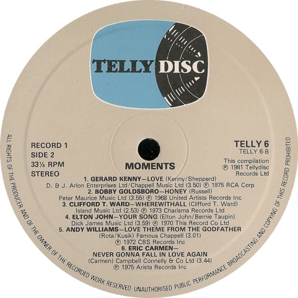 Various : Moments (2xLP, Comp, RCA)