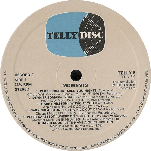Various : Moments (2xLP, Comp, RCA)