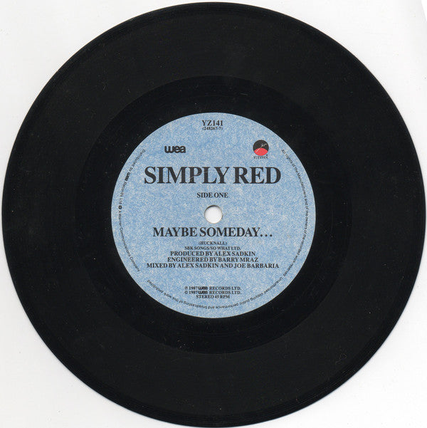 Simply Red : Maybe Someday ... (7", Single)