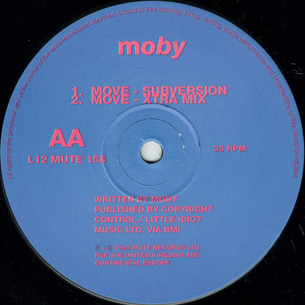 Moby : Move - The Mixes (12")