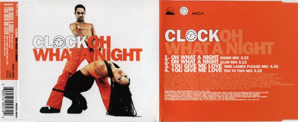 Clock : Oh What A Night (CD, Single)